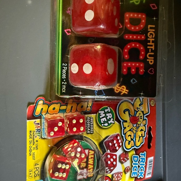 Light-Up Red Dice Set - Picture 1 of 1